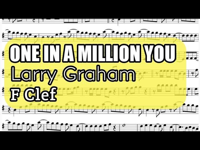 One In A Million You Cello Trombone Sheet Music Backing Track Play Along Partitura