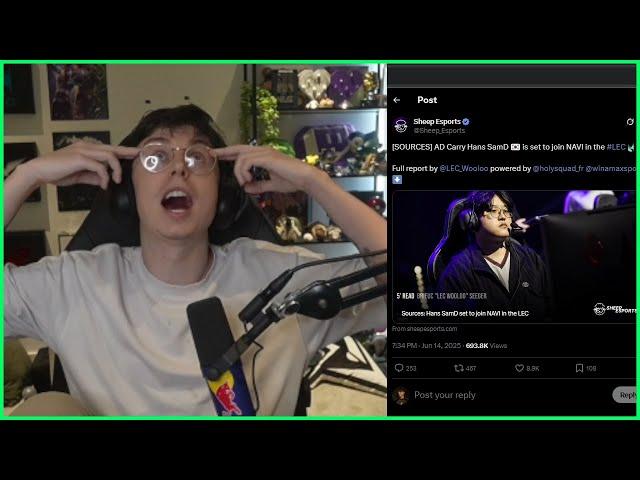 Caedrel Reacts To Roster Changes & New ADC Yunara's Abilties