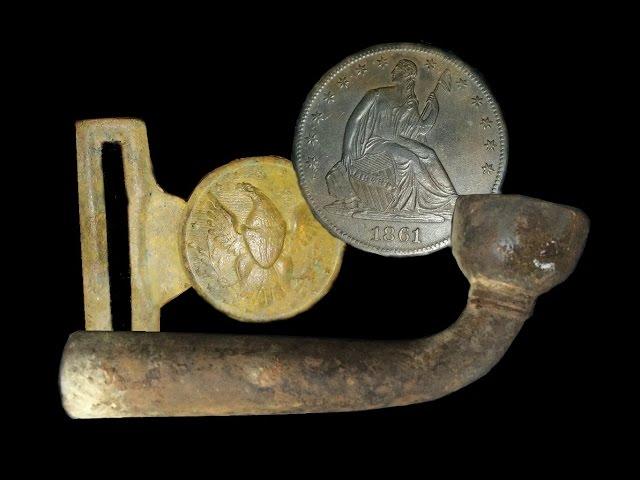 CA Relic Hunting / Metal Detecting Adventures: Opium Pipe - Buckle & Seated Coin!  WOW !