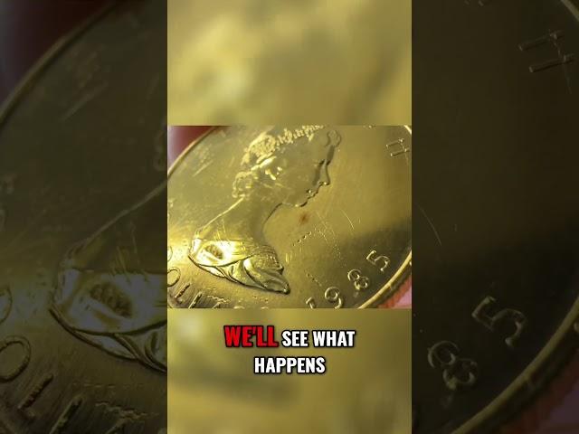 COPPER SPOTS ON GOLD COINS