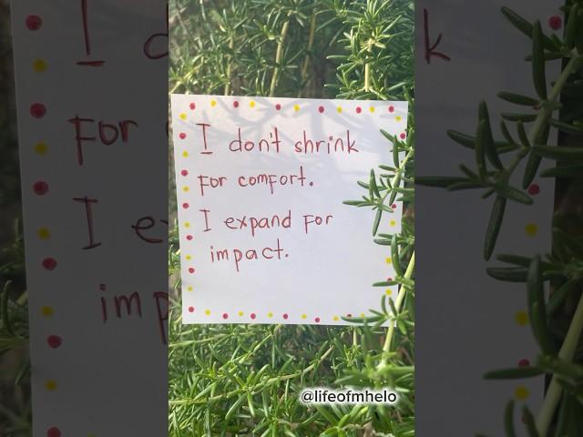 DON’T SHRINK FOR COMFORT #lifeofmhelo #life #quotes #thoughts