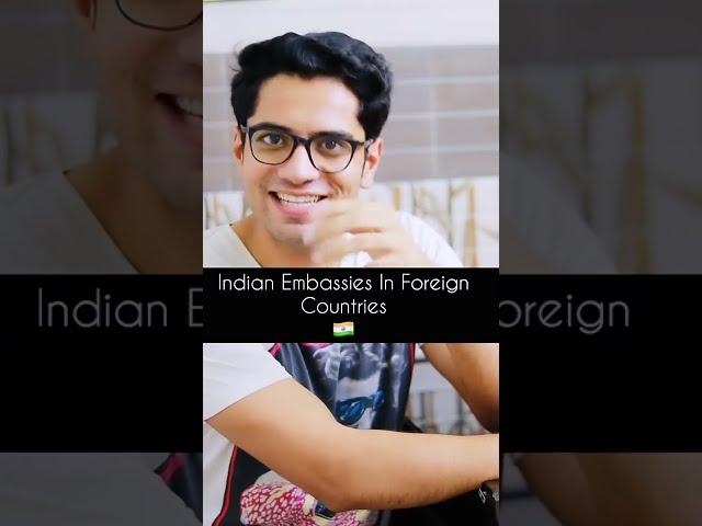 Indian Embassies In Foreign Countries  | SHIVAM MALIK | #shorts #shivammalik