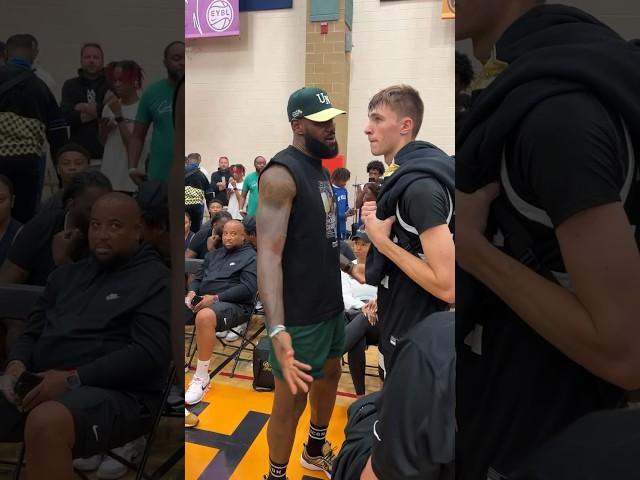 LEBRON PULLED UP TO WATCH COOPER FLAGG  #shorts #basketball #highlights #nba #lebronjames