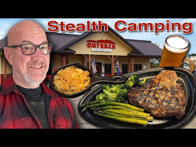 Stealth Camping at Outback Steakhouse  Horseheads, New York