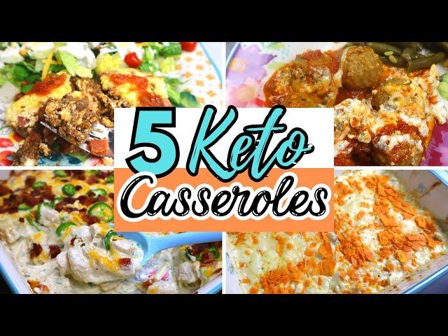 5 AMAZING Keto Casserole Dishes | Easy Low Carb Recipes for the family | Large Family Meals