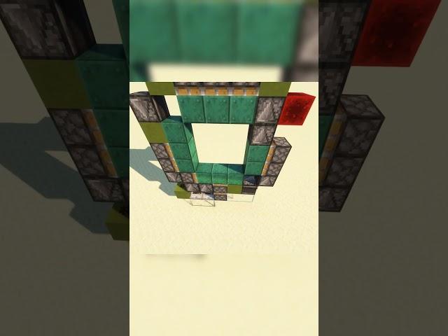 3x3 Piston Door #minecraft #tutorial #redstone #doors #pistons #shorts