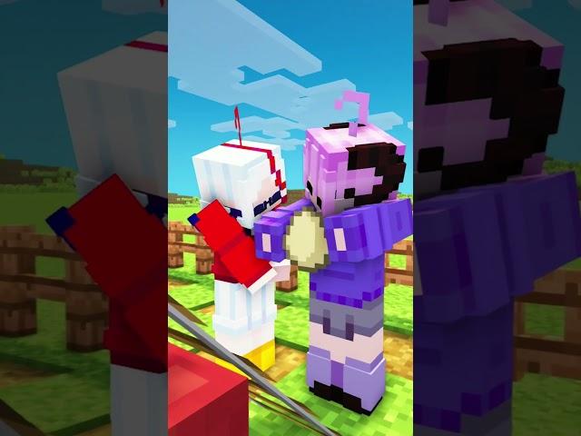 Baking a CAKE in Minecraft! #shorts