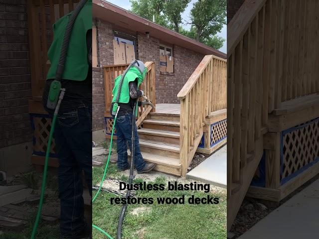 Deck Restoration with Dustless Blasting