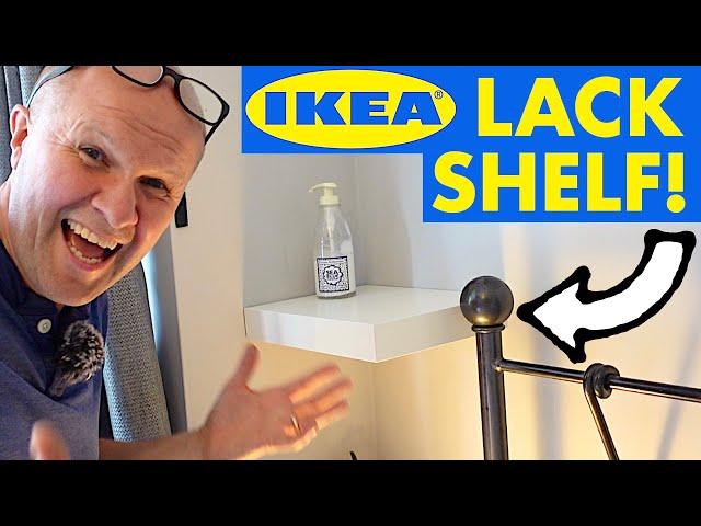 How it DOESN'T fall down! Putting up a IKEA LACK small floating shelf