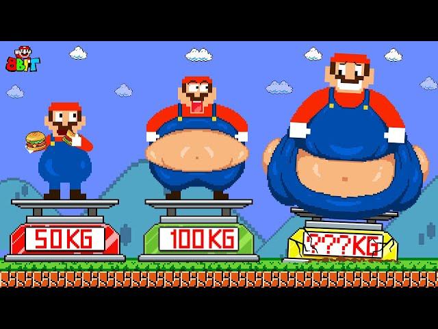 Super Mario Bros. But Evolution of Fat Mario Growing Up Compilation! | King Mario