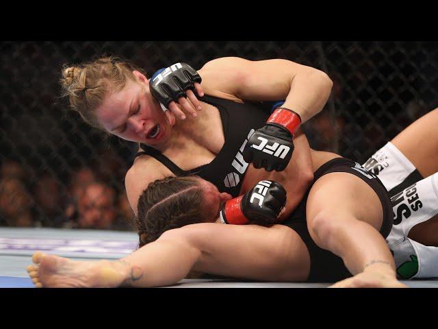 every FINISH in RHONDA ROUSEY ufc fights