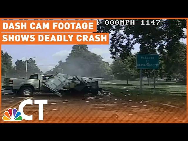 Dash Cam Footage Shows Deadly Crash During Police Pursuit | NBC Connecticut