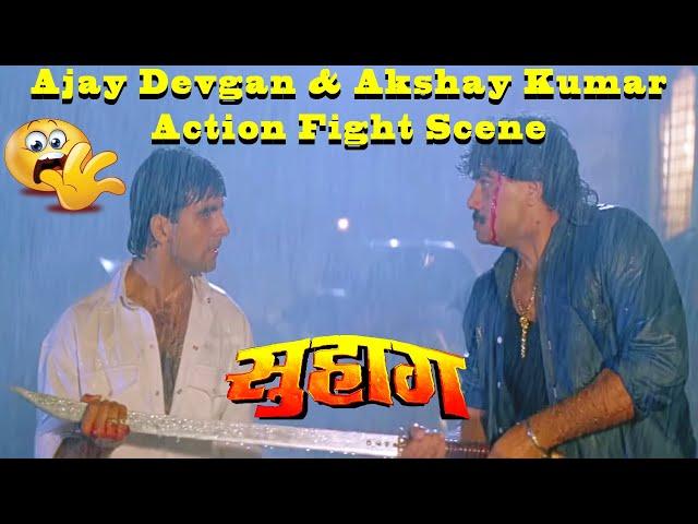 Ajay Devgan & Akshay Kumar Action Fight Scene from Suhaag Action Drama Movie