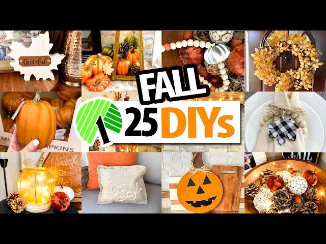 25 Cozy fall DIYs HACKS and CRAFTS on a budget! Dollar Tree 2024