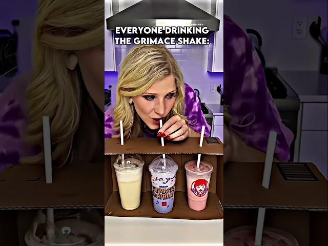 People drinking the grimace shake but.. #shorts #edit #grimaceshake