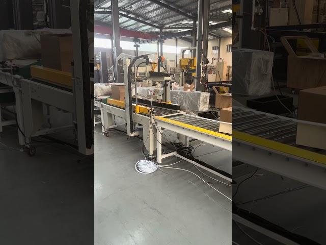Auto random case sealer carton sorting conveyor system by barcode scanner indetification#sorting