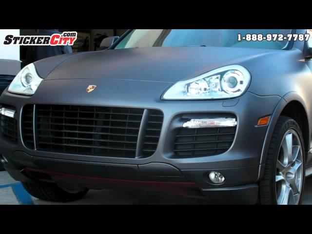 Matte Porsche Cayenne 3M Wrap by Sticker City