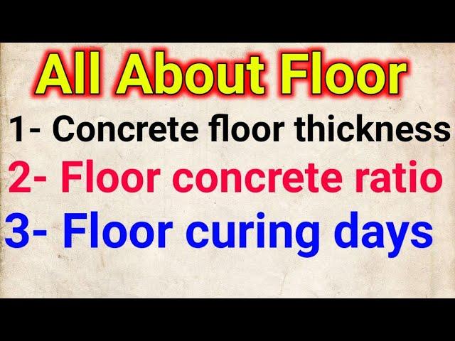 all about floor construction