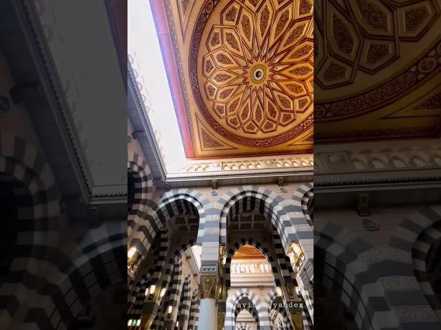 Sliding Domes (Roof) Closing in Masjid-e-Nabawi Madinah After Asar Prayer