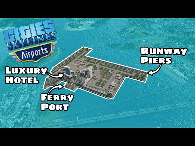 International Airport On A Man-Made Island! | Cities Skylines Airports DLC