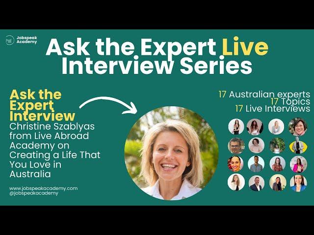 Ask the Expert, Christine from Dream Life Academy on Creating a Life you Love in Australia