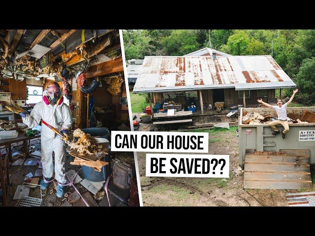 Cleanup Begins!  Can We Gut & Renovate This ABANDONED HOARDER HOUSE??