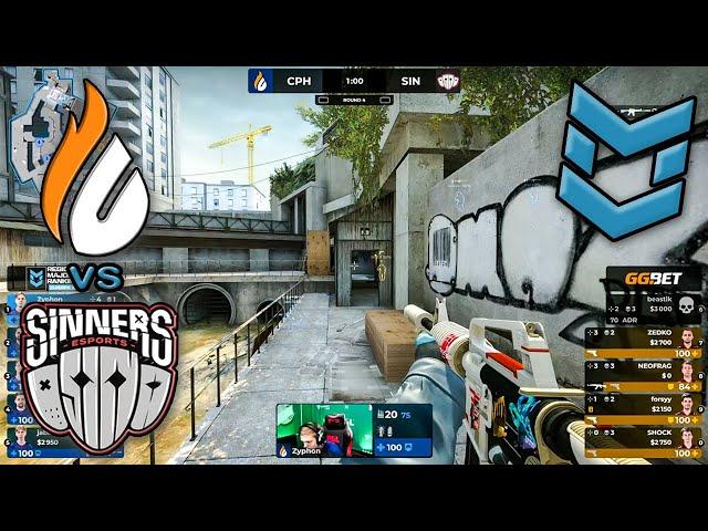 Copenhagen Flames vs SINNERS - HIGHLIGHTS | PGL Major Antwerp 2022 Europe RMR | Swiss Round | CSGO