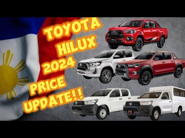 TOYOTA HILUX PRICE 2024 #toyota #philippines  #hilux