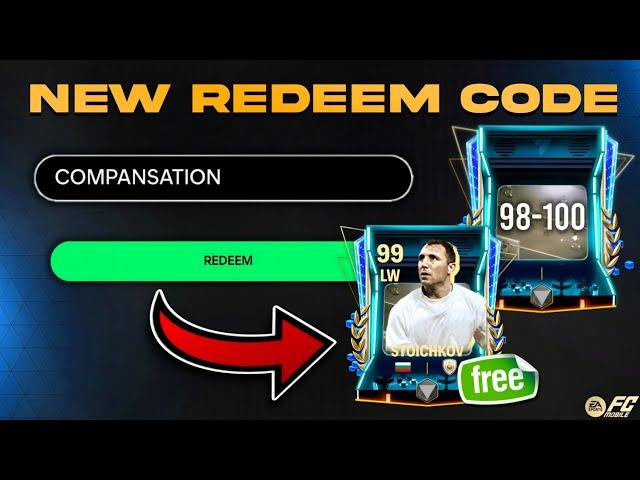 GLITCH!! HOW TO GET FREE 99 OVR STOICKHOV & NEW REDEEM CODE | 98-100 SUPER REWARD PACK FC MOBILE!