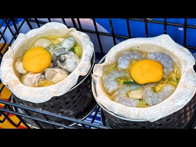 Huge Oyster Fried Buns!  14 Pop Vendors inTaiwan Night Market