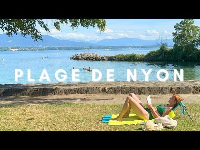 Nyon Switzerland | Cosy beach near Geneva Switzerland | Beautiful Swiss villages