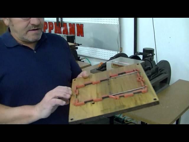 Die cutting and creasing press demonstration