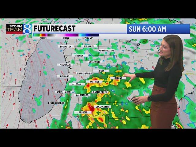 Increasing clouds Saturday, rain arrives late