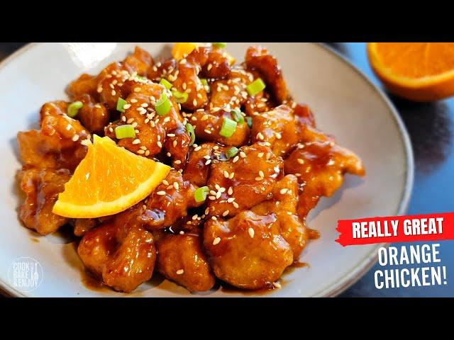 Orange Chicken - Crispy batter-fried chicken in zesty orange sauce ไก่กรอบซอสส้ม (ไทยซับ)