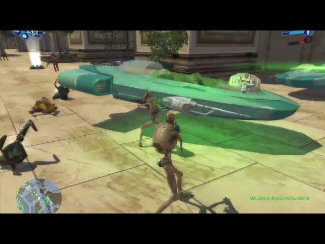 Star Wars Battlefront 1 gameplay Naboo Theed Clone Wars  mission 2