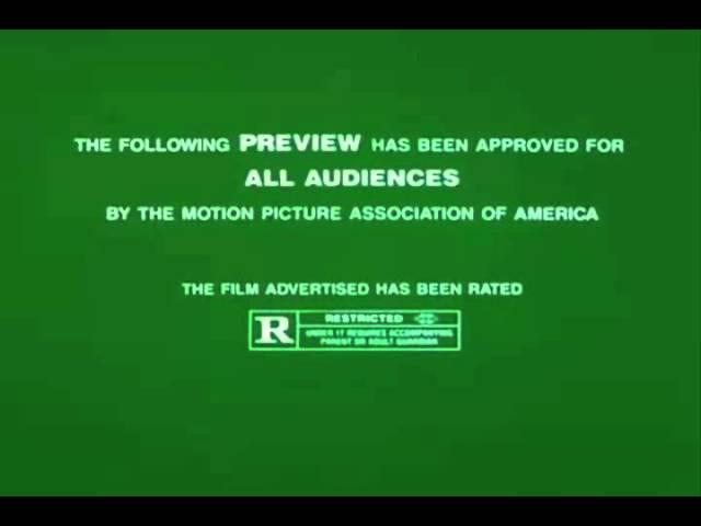 'R' Rated MPAA Graphic (green)