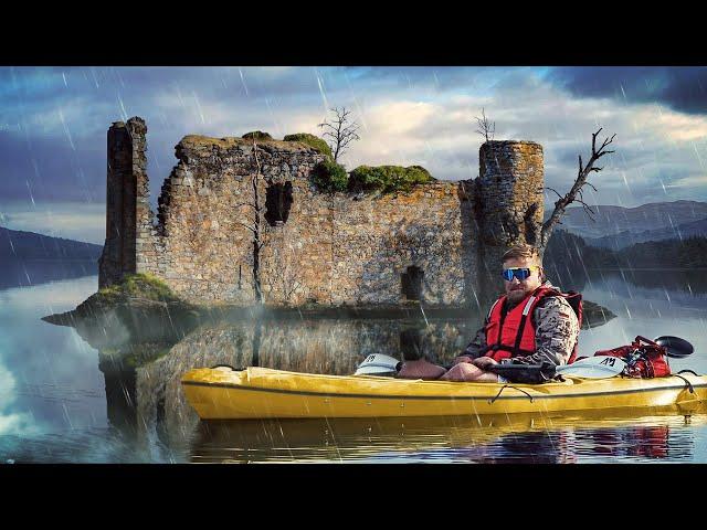 Trapped Overnight on a Medieval Castle Island in Extreme Weather