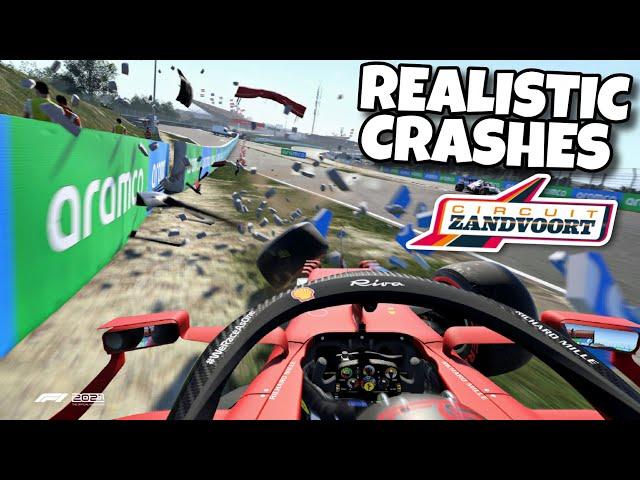 REALISTIC F1 CRASHES ZANDVOORT!