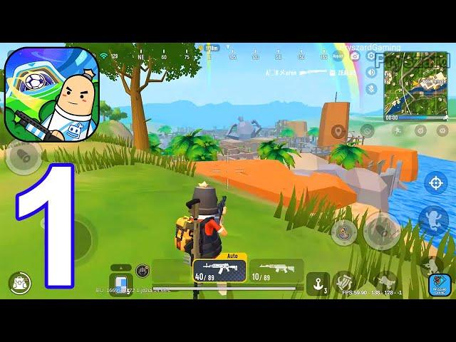 Sausage Man - Gameplay Walkthrough Part 1 Tutorial Battle Royale Solo Win (iOS, Android Gameplay)