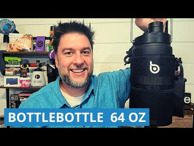 Bottlebottle review. 64 oz water bottle tested - does it keep ice cold water for 48 hours? [353]