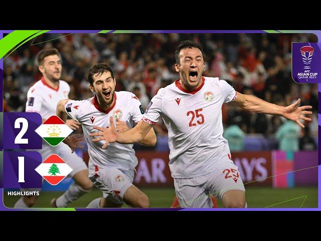 #AsianCup2023 | Group A : Tajikistan 2 - 1 Lebanon