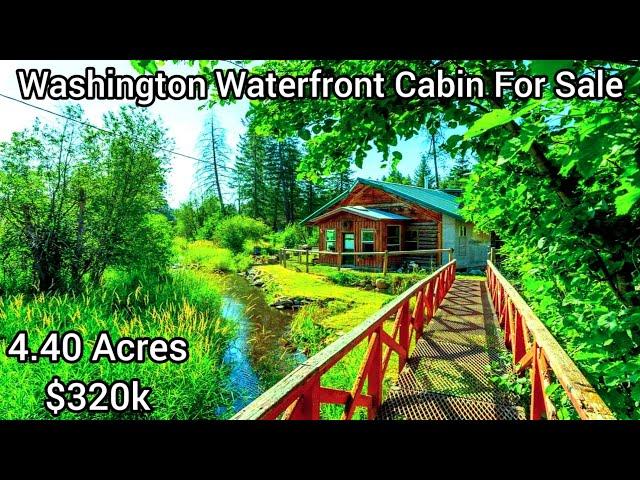 Washington Waterfront Cabin For Sale | $320k | 4.40acres | Washington Waterfront Homes For Sale