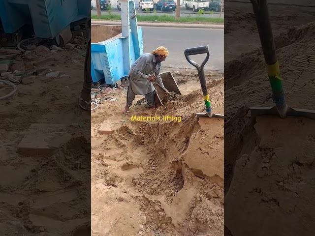 Construction #buildingworks #structure #mason #sand #lifting