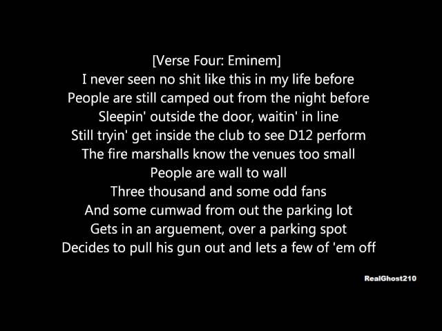 D12 - One Shot 2 Shot (with lyrics)