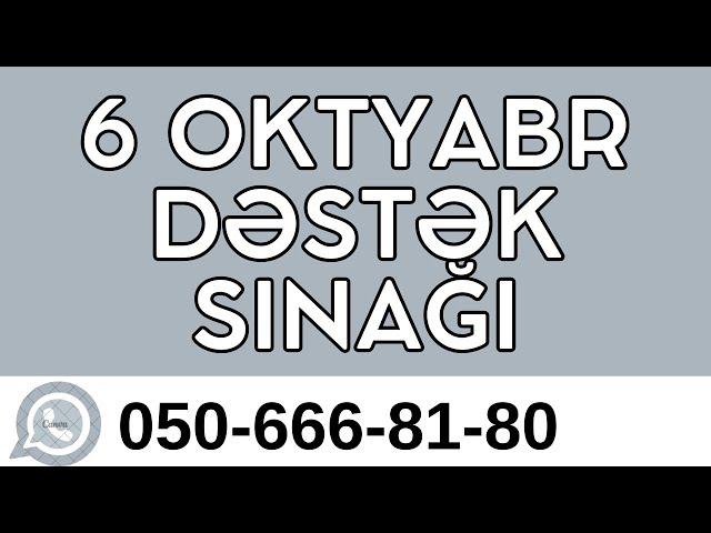 6 OKTYABRA DƏSTƏK SINAĞI (DİL QAYDALARI, PDF-Lİ)