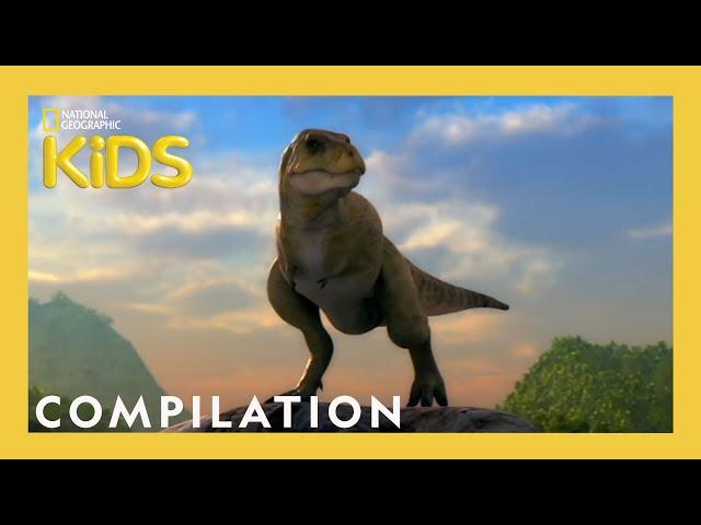 Dino Road Trip  | 10 Minutes | Nat Geo Kids Compilation | @natgeokids