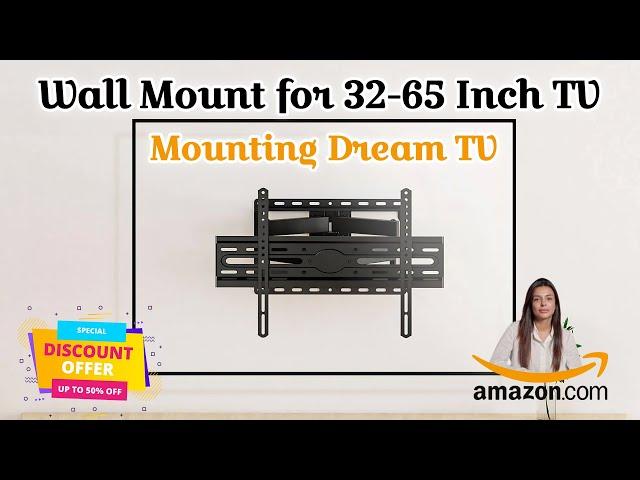 Mounting Dream TV Wall Mount for 32-65 Inch TV, TV Mount with Swivel and Tilt