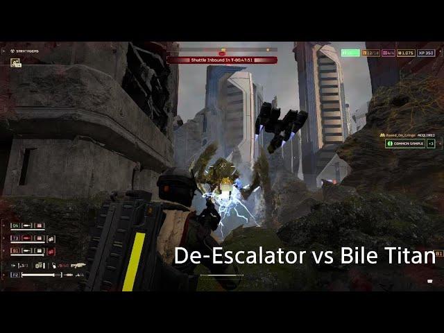 De-escalator vs Bile Titan - HELLDIVERS 2