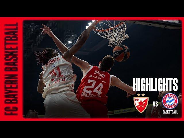 FC Bayern München Highlights | Crvena Zvezda mts Belgrade - FCBB 101:77 | EL 24/25 | 12. Spieltag