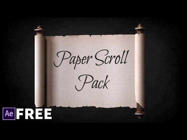 VIDEOHIVE PAPER SCROLL PACK TEMPLATE | Free After Effects Templates